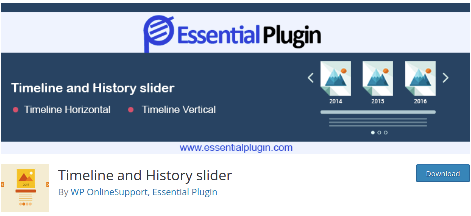 WordPress Timeline History Slider Plugin