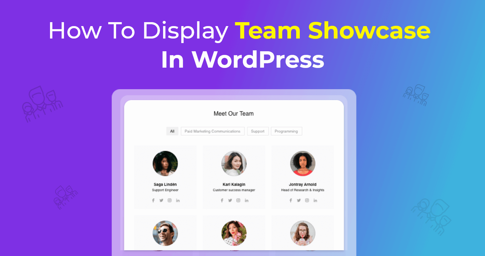 WordPress Team Showcase Plugin