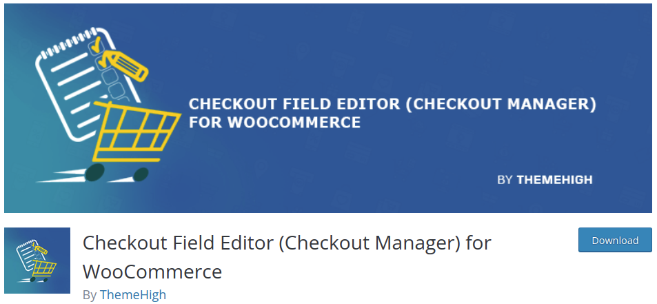 checkout field editor