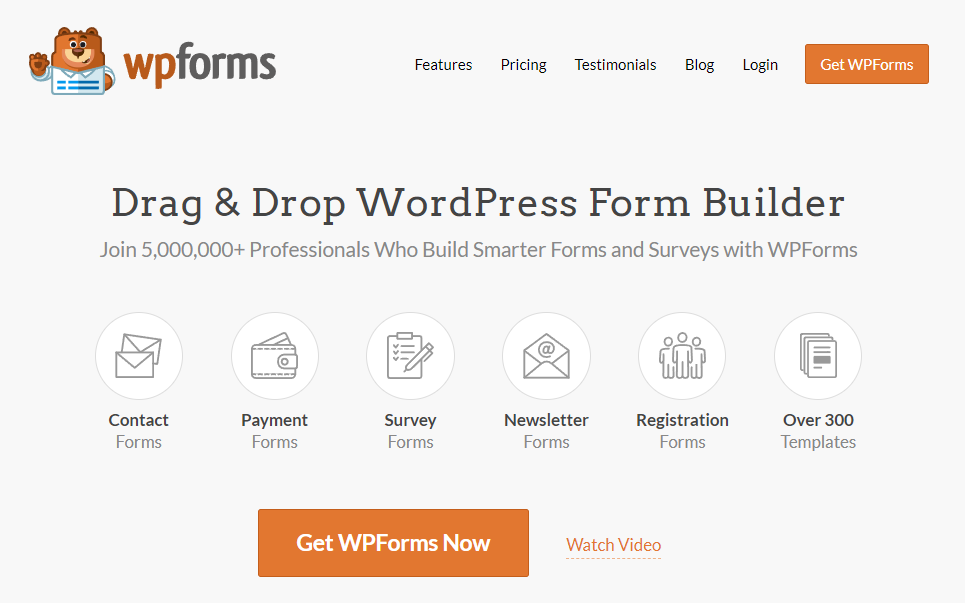 WPForms WordPress Booking Plugin