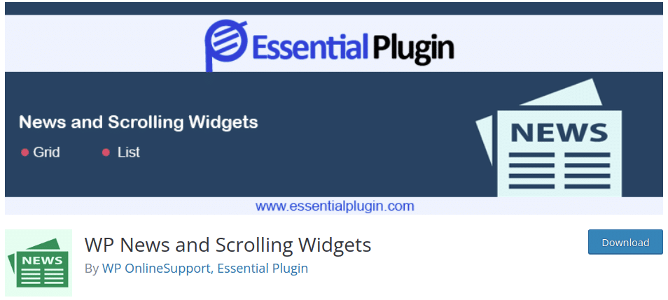 WP News and Scrolling Plugin