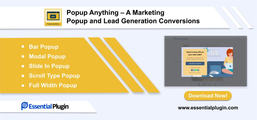 Popup Anything - A Marketing Popup