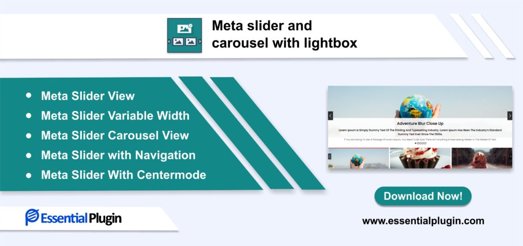 Meta Slider and Carousel with Lightbox WordPress Plugin