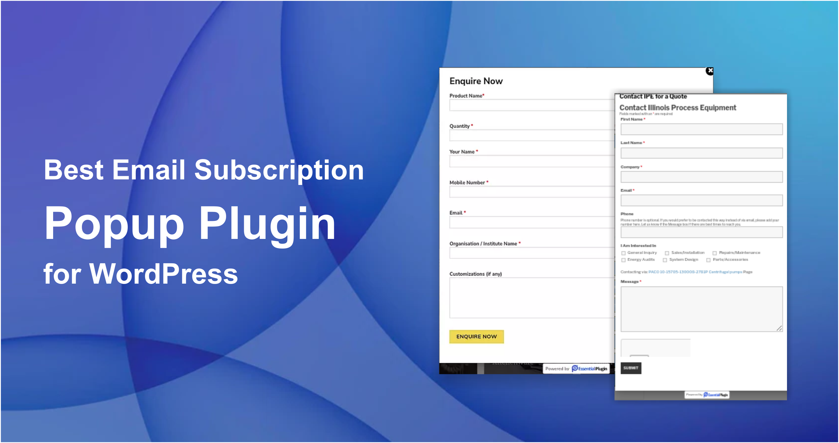 Best Five Email Subscription Popup Plugin for WordPress